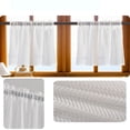 thumbnail image 5 of 1 Panels Kitchen Curtains Short Tier Curtain, Farmhouse Small Cafe Curtain, Light Filtering Short Window Curtains for Bathroom Basement, 5 of 6