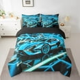 thumbnail image 2 of Erosebridal Racing Car Bedding Sets Twin Size,Sports Car Comforter Sets With Sheets,Neon Room Decorative,Reversible,Breathable,7Pcs, 2 of 5