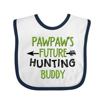 Inktastic Pawpaws Future Hunting Buddy Boys or Girls Baby Bib
