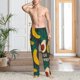 thumbnail image 2 of Fotbe Banana And Avocado Pantalones de Pijama para Hombre, Pantalones de Dormir, Pantalones de Casa con Cintura Ajustable y Bolsillos-3X-Large, 2 of 6