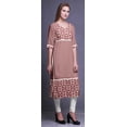 thumbnail image 3 of Bimba Panel Kurta Printed Women Straight Kurti Indian Summer Clothing, 3 of 5