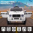 thumbnail image 6 of EastVita Kids 12V Ride on Car, Licensed Mercedes Benz G63 Kids Ride on Toy Car w/Remote Control, Safety Lock, Soft Start, LED Light, Bluetooth, Music, 6 of 6