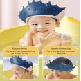 thumbnail image 4 of Chapeau de Douche pour Bébé, Bleu, Bonnet de Douche pour Bébé, Visière Réglable Bonnets de Bain, Bonnet de Shampooing pour Enfants, Bonnet de Douche pour Enfants Protection des Yeux, 4 of 7
