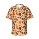 thumbnail image 1 of Balery Autumn Leaves 2 Camisas hawaianas de manga corta para hombre, camisas playeras de corte holgado, camisas de vacaciones con botones,X-Large, 1 of 7