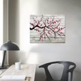 thumbnail image 4 of Awypu  - Illustration of a Cherry Blossom Branch Over - Canvas Art Home Art, 4 of 6