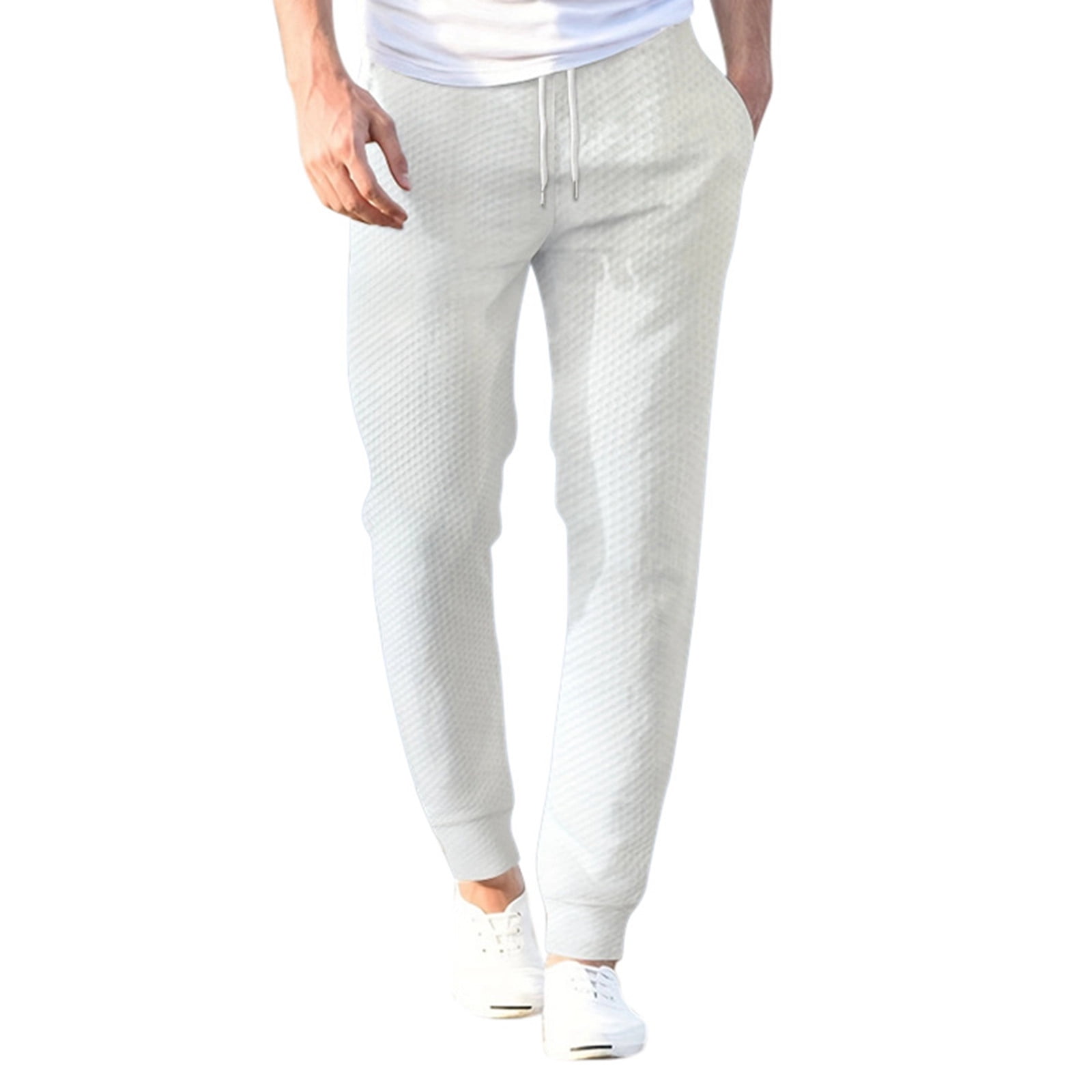 nsendm Mens Pants Adult Male Pants Men Home Pants Mens Casual Sports Pants Loose Fit Versatile Casual Pants Soft Comfortable Warm Men Sports