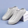 thumbnail image 2 of Sandalia Unisex de verano para chico grande, zapatilla con agujero de agua, sandalia de fondo suave para hombre y mujer, zapato antideslizante para playa, medio remolque, caverna, 2 of 5