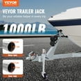 thumbnail image 2 of VEVOR Vérin de Remorque, Vérin de Remorque pour Bateau 32,8 Po, Vérin à Languette à Boulonnage Capacité de Poids 1000 lb, avec Roue en PP et Poignée pour Lever Remorque de VR, Remorque pour Cheval, Remorque Utilitaire, Remorque de Yacht, 2 of 9
