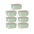 thumbnail image 1 of Ounissouiy Contenedores apilables convenientes para una fácil organización - Maximice el ahorro de espacio PP no tóxico Organizadores de utensilios de cocina Verde 7 piezas, 1 of 6