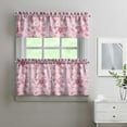 thumbnail image 2 of Kitchen Curtains and Valance Set 24 Inch Tier Pioneer Colorful Floral Curtains Small Drapes for Cafe Living Room Bathroom Farmhouse 3 Pieces Set Rod Pocket, 2 of 6