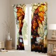 thumbnail image 3 of Homewish Retro Red Dragon Blackout Curtains,Vintage Wild Animal Curtains Pack of 2 (42x84 Each), 3 of 6