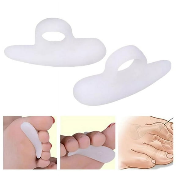 2PCs Hammer Toe Cushions Protector Separator Gel Support Pad Temporary .OUSSWA