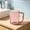 Pink, variant on Transparent Plastic Handled Cups, Multicolor BPA-Free Mugs for Bathroom & Daily Use