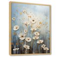 thumbnail image 2 of Designart "Breeze Among Beige Wildflowers II" Wildflowers Floater Framed Canvas Wall Art, 2 of 5