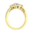thumbnail image 2 of 1 Carat (ctw) 3-Stone Diamond Engagement Ring in 14k Yellow Gold (Ring Size 7.5) (I1-I2 Clarity), 2 of 4