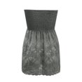 thumbnail image 4 of Loose Tank Tops Para Las Mujeres Mujeres encaje Bandeau Casual sin mangas verano vacaciones suelta vacaciones TubeTop camisa blusa plisada estiramiento túnica Top (Grey, XXL), 4 of 6