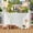 White, variant on Weatherproof Outdoor Retractable Gate for Dogs, 55" Wide Outdoor Baby Gate