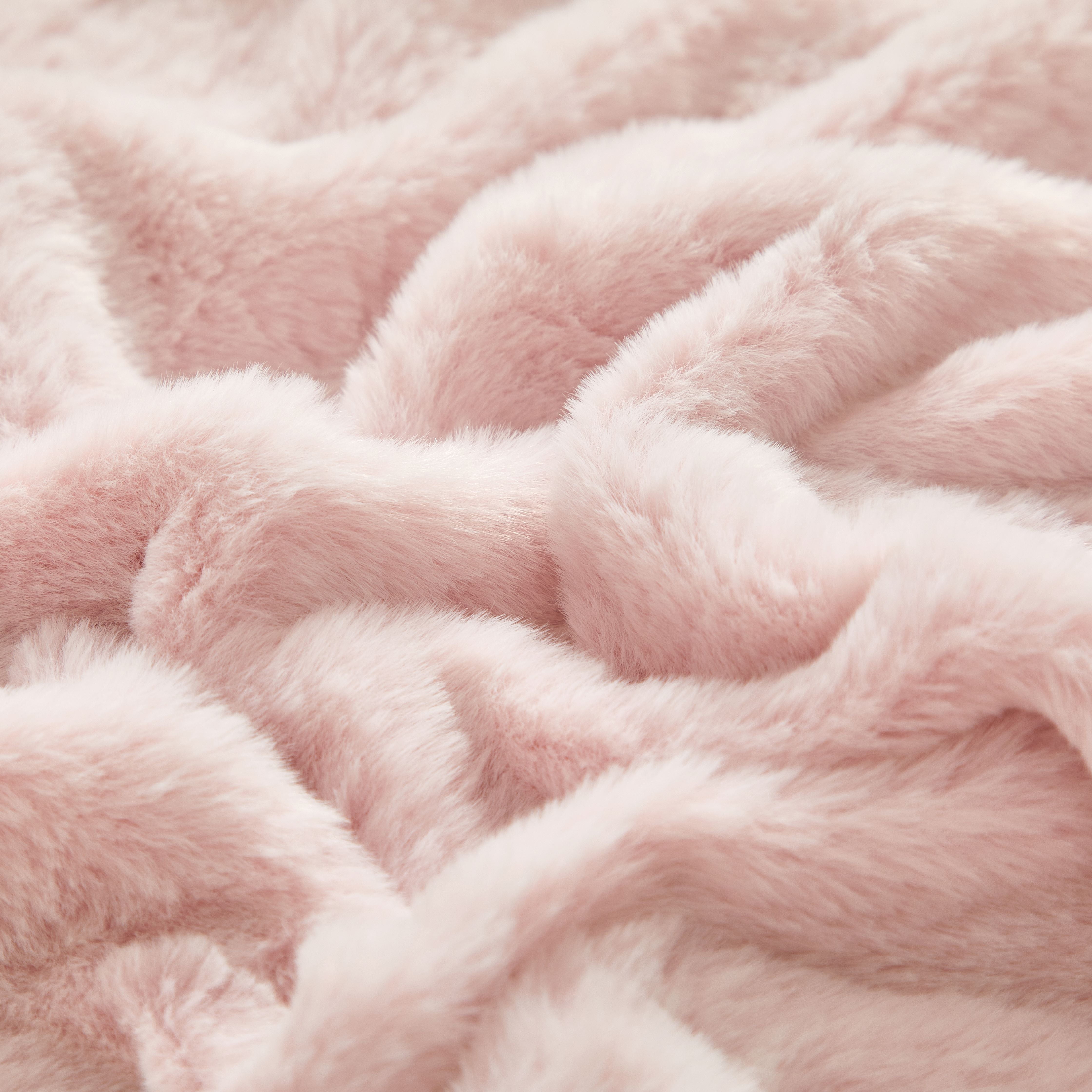 Parent's Choice Pink Baby Blanket 30 x 40 Faux Fur Micromink Reversible