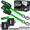 Green, variant on Rhino USA 1"x9' Integrated Bed-Mounted (FORD ONLY) Retractable Ratchet Straps - Ford Trucks (2015+ F-150 & 2017+ F-250) – BoxLink Compatible, Removable, 360° Swivel, Heavy-Duty Tie Downs