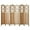 6 Panel Lk-light Brown, variant on Room Divider, 6 Panel Wood Room Divider Wall, Carved Vault Room Dividers, Rustic Minimalism Room Partition, 5.6Ft Room Dividers and Folding Privacy Screens, Light Brown
