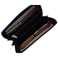 thumbnail image 4 of Women RFID Bifold Ladies Cluth Wristlet Wrist Strap Long Purse Leather Wallet, 4 of 28