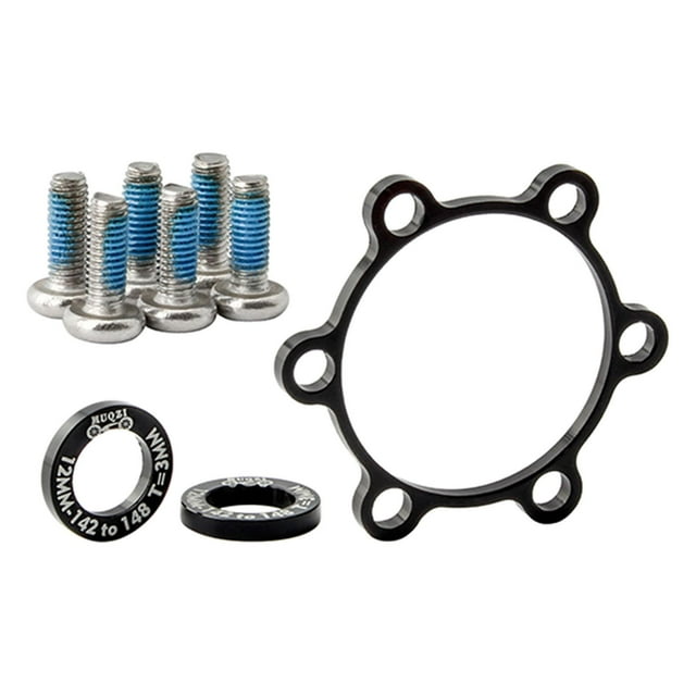 koolsoo Adaptateur de Conversion de Moyeu Boost Professionnel 6 Boulons Pièces de Cyclisme 3 mm Noir