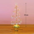 thumbnail image 2 of Christmas Tree Table Lamp, LED Christmas Spiral Night Light with Glittering Star, Battery Operated Table Decoration Light for Indoor Outdoor Xmas Night (Gold 5x5x13 inch), 2 of 10