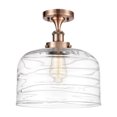 thumbnail image 2 of Innovations Lighting  Ballston Urban Bell - 1 Light 12" Semi-Flush Mount Antique Copper/Plated Smoke, 2 of 5