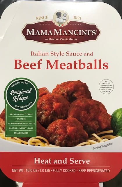 Mamamancinis Mama Mancini Beef Meatball In Sauce Walmart Com