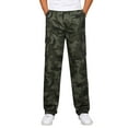 thumbnail image 1 of PEASKJP Men Cargo Work Pants Lightweight Ripstop Tactical Hiking Work Pants Relaxed Fit,Green XL, 1 of 5
