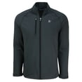 thumbnail image 2 of Men's Cutter & Buck Heather Black Athletics Peshastin Eco Fleece Recycled Raglan Full-Zip Jacket, 2 of 3