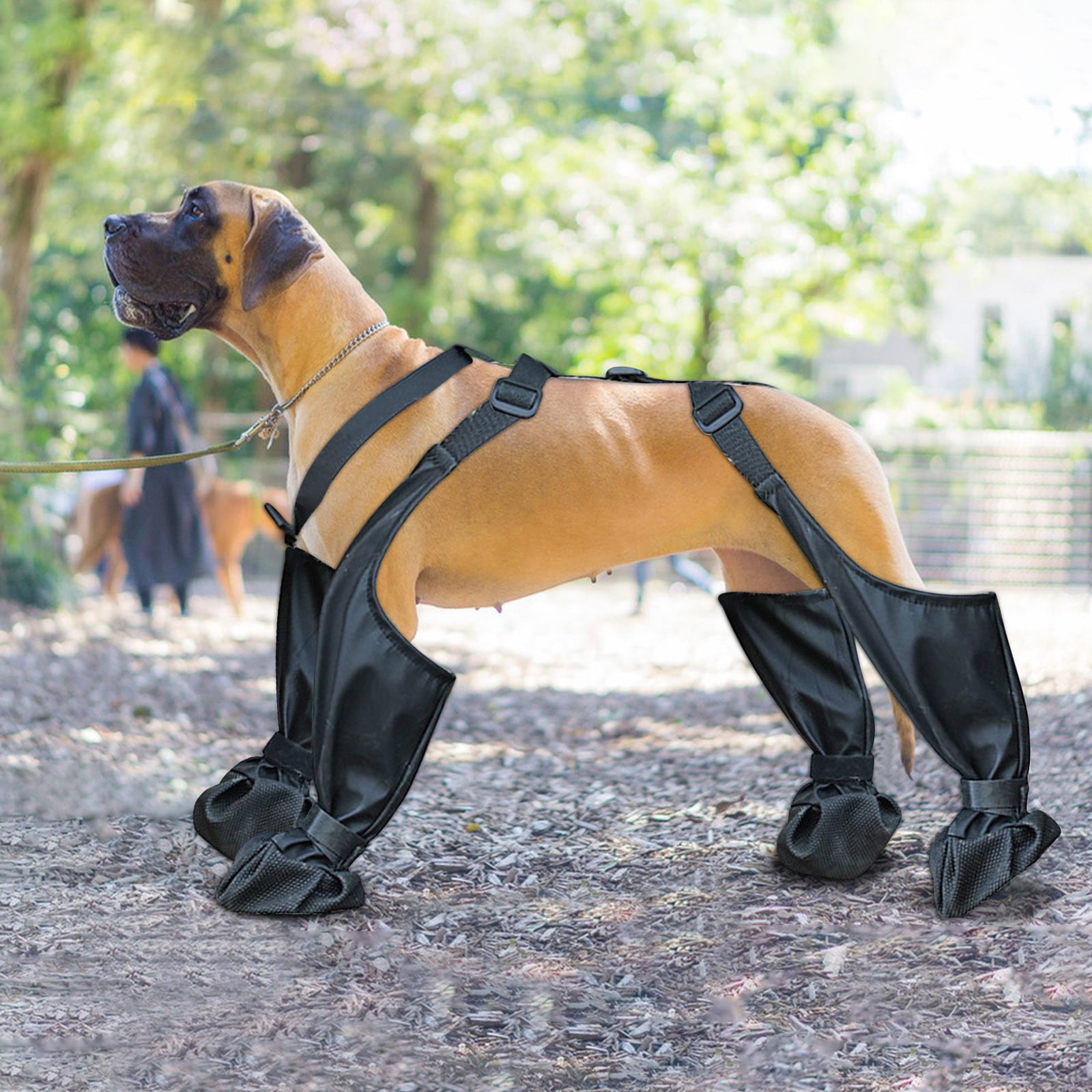 Suspender Boots Dog Shoes Are Dirt Proof and Waterproof When Going