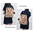 thumbnail image 4 of FORMRS Women's Travel Backpack Purse Anti-Theft Hidden Pockets Casual Shoulder Bag, Fall Acorns Pattern, 4 of 7
