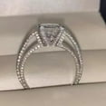thumbnail image 5 of 2Ct Princess Cut Lab Created Diamond Solitaire Women's Engagement Ring 14K White Gold Plated 925 Silver, 5 of 5