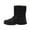 Black, variant on New Winter Warm Snow Boots for Women Fshion Plus Size Solid Color Flat Casual Short Snow Boots Shoes
