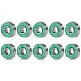 thumbnail image 1 of 10pcs 608rs ABEC-9 Cojinete de bolas Scooter Cojinetes de ranura profunda en miniatura (Verde), 1 of 5