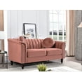 thumbnail image 4 of US PRIDE FURNITURE Hills Tufted Back Nailhead 61.4'' Loveseat-Rose, 4 of 4