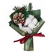 thumbnail image 1 of Ramo de rosas y bayas de Papá Noel hecho a mano con crochet, regalo para amigas y mujeres, perfecto para decoración navideña, decoración del hogar y fiestas, 1 of 5