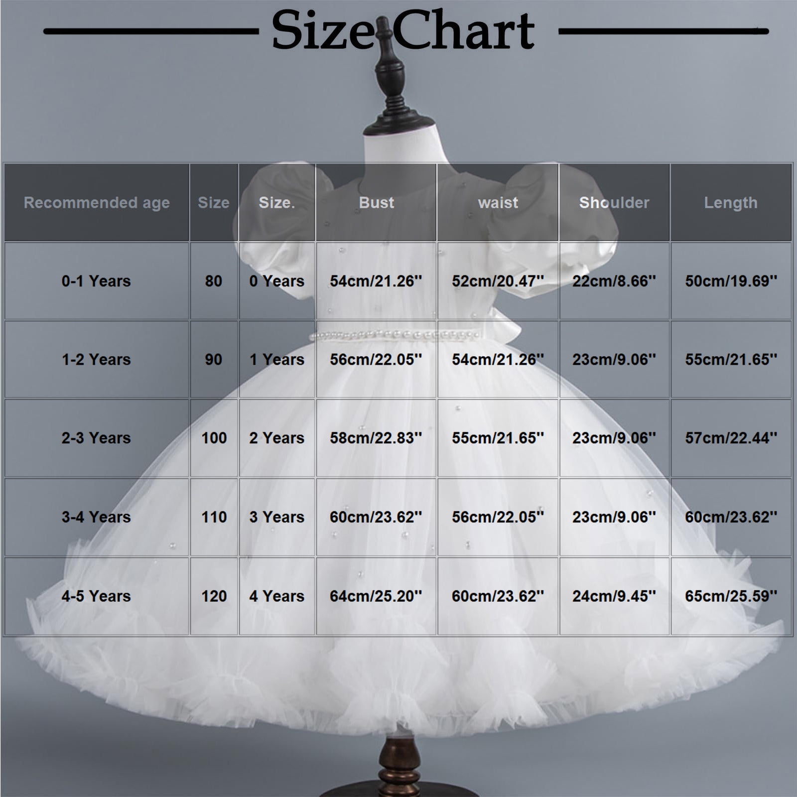 Little Girls Pearl Party Ball Dress Mesh Tiered Tulle Tutu Party Wedding Toddler Pageant Formal Prom Gown 0-5 Years
