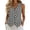Gray, variant on Uaswgudfs Women's V Neck Button Down Vest Classic Polka Dot Sleeveless Casual Summer Tops