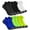 Black/Gray/White/Charcoal/Lime Green/Light Green, variant on 6 Pairs Ankle Socks for Women - Athletic Running Socks Breathable Mesh with Heel Pull Tab for Easy on