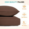 thumbnail image 5 of EAGLE PEAK Outdoor Deep Seat Cushion Set for Patio Furniture, 25 x 25 x 5 inch, 2 PCS Back Chair Cushion with Fixed belt, Brown Stripe, 5 of 7