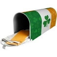 thumbnail image 5 of Irish Flag with Shamrock Magnetic Mailbox Cover Standard Size 21"x 18" for Garden, 5 of 6