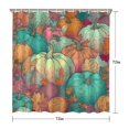 thumbnail image 5 of Fall Pumpkin Harvest Shower Curtains,Washable Show Curtain with Hooks Basic Polyester Fabric Bathroom Curtains for Thanksgiving Day Fall Party Home Decor, 5 of 5