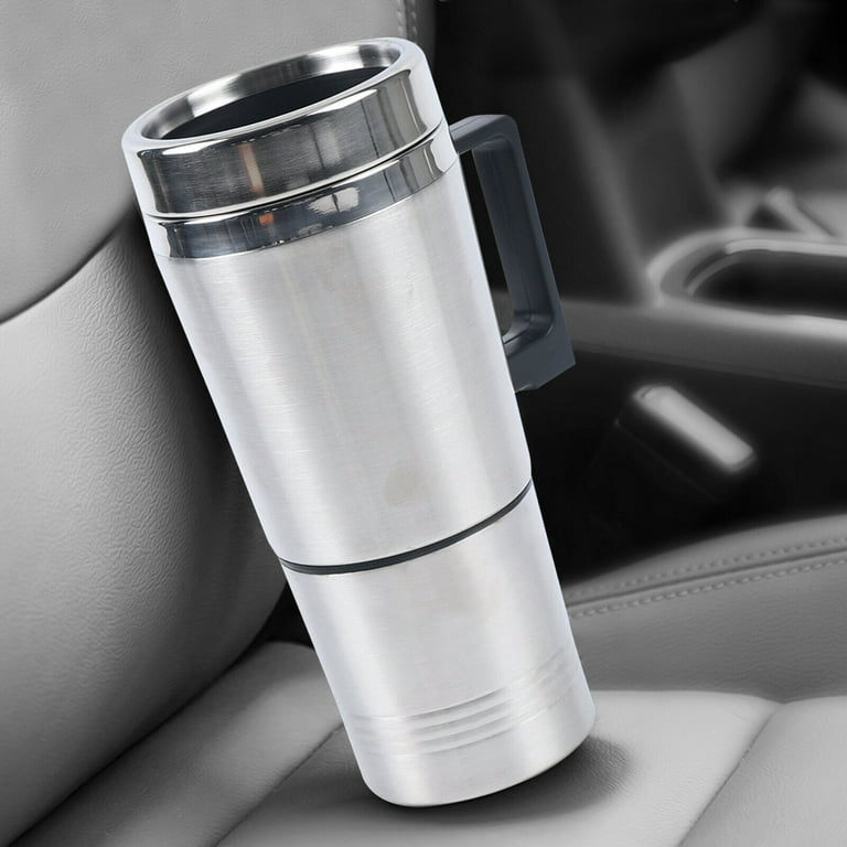 Car Heating Cup Coffee Maker 12V Travel Portable Pot Heated Thermos Mug  Kettle