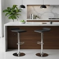 thumbnail image 3 of Set de 2 Sillas de Bar HOMEMAKE FURNITURE Color Negro con Reposapié Altura Ajustable Giratorio Moderno, 3 of 7