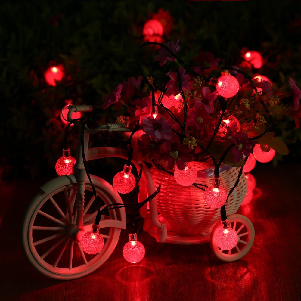 Somnr Solar String Lights Red 19.7 Ft 30 LED Outdoor photo 6