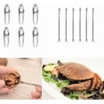 thumbnail image 2 of Juego de lujo para conocedores de mariscos, 12 piezas de herramientas diseñadas ergonómicamente para una experiencia inigualable con cangrejos y langostas, fabricadas con aleación de zinc duradera,, 2 of 6