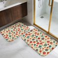thumbnail image 5 of Pioneer Flower Floral Print Pattern Bath Mat Set Of 2,Non-Slip Rug for Bathroom,Kitchen,Bedroom,Entrance, 30x17 and 23.5x15.7 Inches, 5 of 5