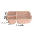 thumbnail image 3 of Avdolw Portable Microwave Oven Compartment Lunch Box - Leak-Proof Food Storage Container, Pink, 23.5x15.3x6cm, Food-Grade Plastic, Dishwasher & Freezer Safe, 3 of 6